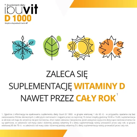 Ibuvit D 1000, vitamine D pour enfants de plus de 1 an, adolescents et adultes, 30 gélules twist off