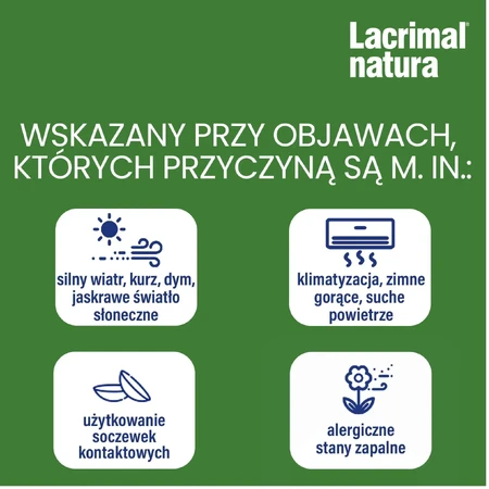 Lacrimal Natura, druppels voor geïrriteerde ogen, 10 ml