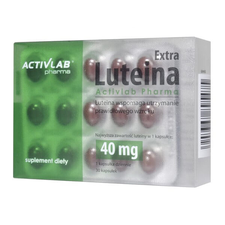 Boutique Activlab Pharma Lutéine Extra, 30 gélules Activlab Pharma Lutéine Extra, 30 gélules