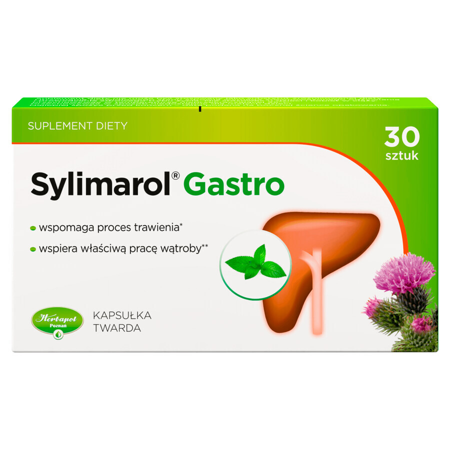 Comprar Herbapol Sylimarol Gastro, 30 cápsulas duras Herbapol Sylimarol Gastro, 30 cápsulas duras