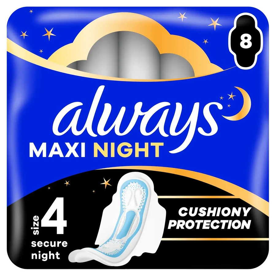 Always Classic, sanitary towels with wings, Night, 8 pcs.