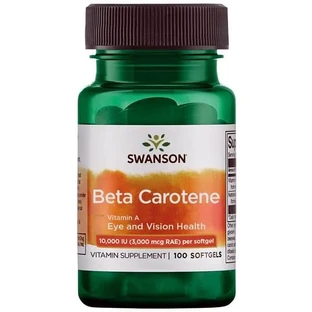 Betacaroteno 10000 UI, 100 cápsulas, Swanson