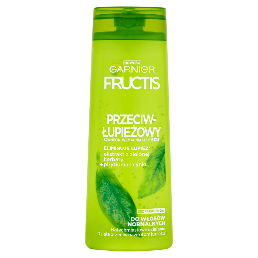 Shop Garnier Fructis, schuppenverhinderndes, stärkendes Shampoo 2in1 für normales Haar, 400 ml Garnier Fructis, schuppenverhinderndes, stärkendes Shampoo 2in1 für normales Haar, 400 ml