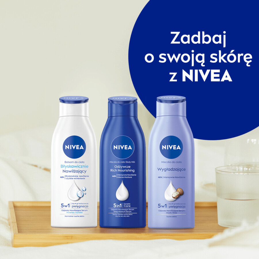 Cumpără Nivea, lapte de corp, hrănitor, piele uscată și foarte uscată, 400 ml Nivea, lapte de corp, hrănitor, piele uscată și foarte uscată, 400 ml