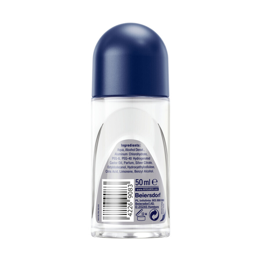 Comprar Nivea Men Silver Protect, antitranspirante roll-on para hombre, 48h, 50 ml Nivea Men Silver Protect, antitranspirante roll-on para hombre, 48h, 50 ml
