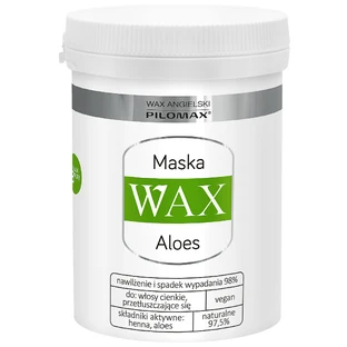 WAX Pilomax, Aloë, regenererend masker voor dun haar, 240 ml