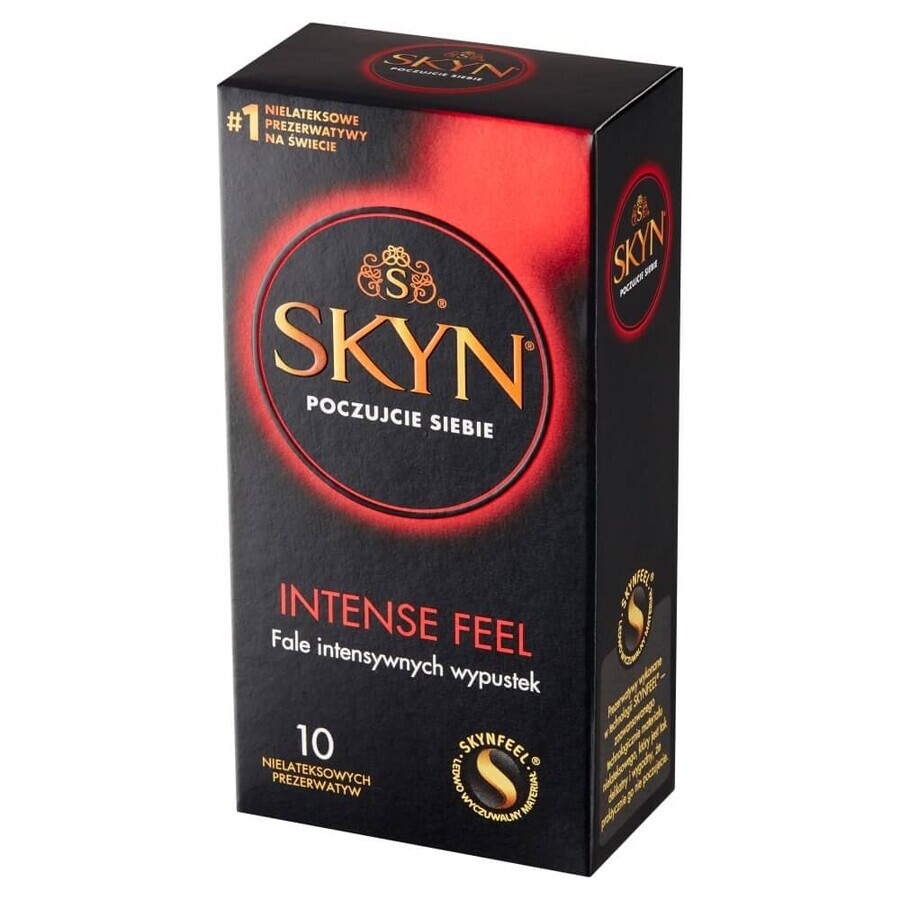 Buy Unimil Skyn Intense Feel, Non-Latex Condoms with Pipes, 10 pcs Unimil Skyn Intense Feel, Non-Latex Condoms with Pipes, 10 pcs