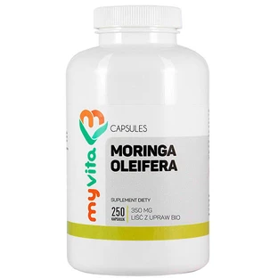 MyVita Moringa oleifera, Hoja de cultivo biológico, 250 cápsulas