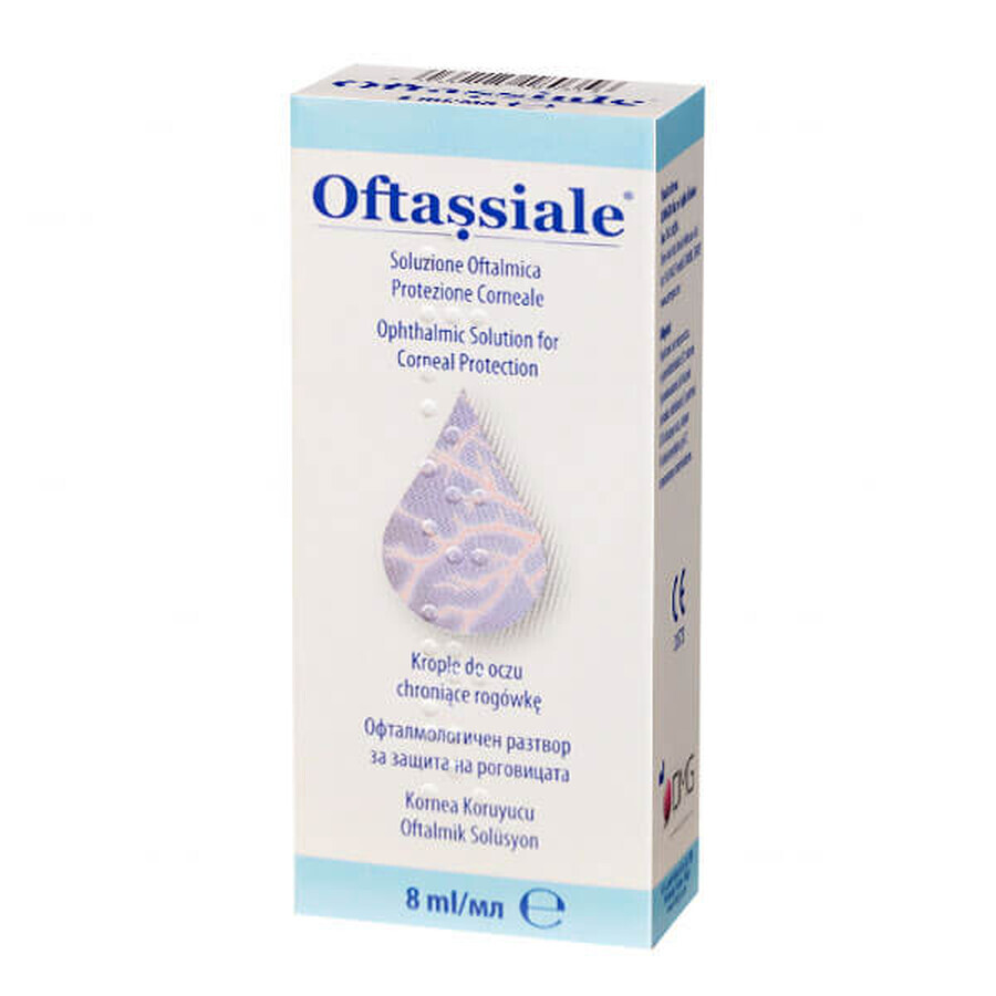 Oftassiale, colirio protector de la córnea, 8 ml