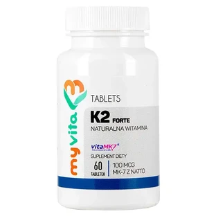 MyVita K2 Forte, vitamina K2 MK-7 procedente del natto 100 µg, 60 comprimidos