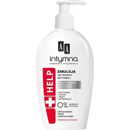 AA Intymna Help+, emulsión para la higiene íntima, 300 ml