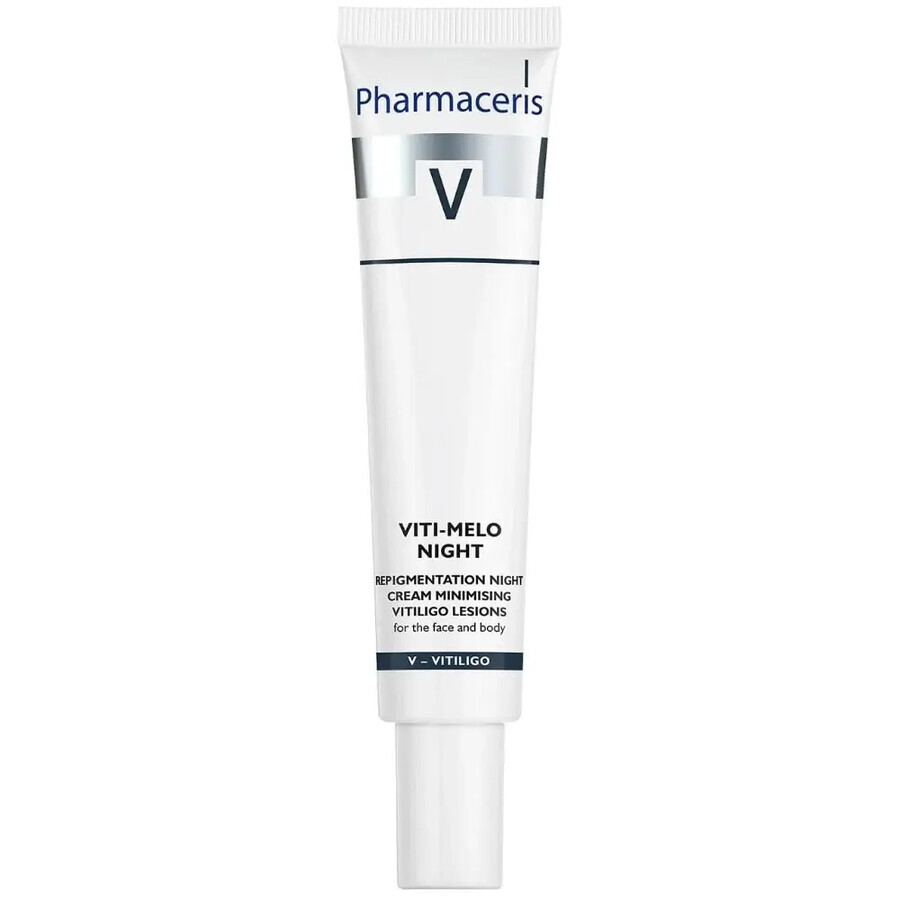 Pharmaceris V Viti-Melo Night, Repigmenting cream to reduce the area with white spots at night, 40 ml
