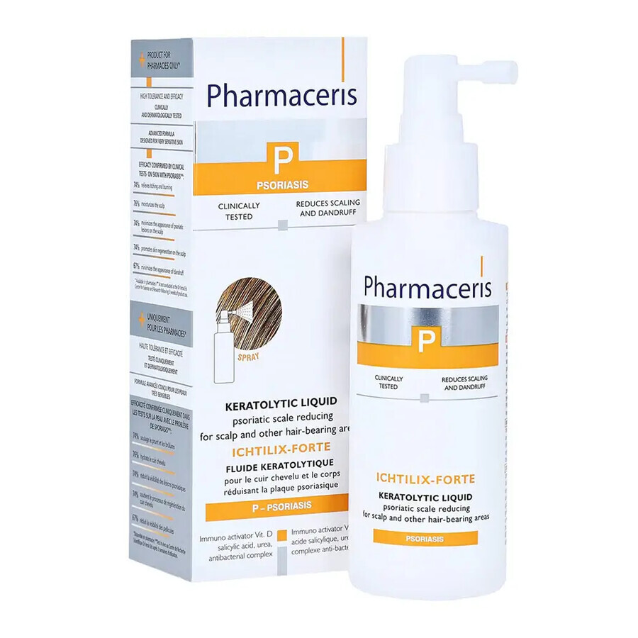 Pharmaceris P Ichtilix Forte, keratolytische Flüssigkeit gegen Psoriasis, 125 ml