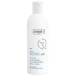 Ziaja Med, champú limpiador para cuero cabelludo y cuello sensibles, 300 ml