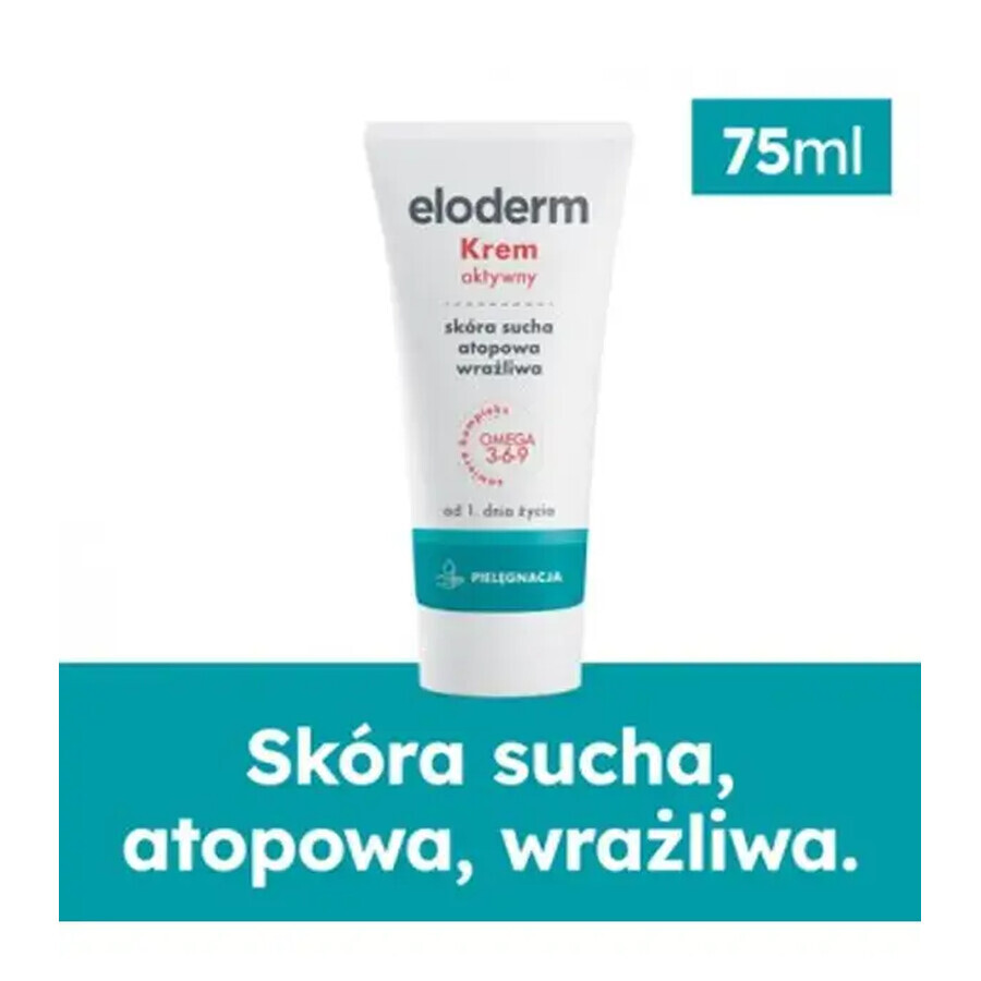 Eloderm, cremă activă din prima zi de viață, 75 ml