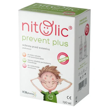 Pipi Nitolic Prevent Plus, espray para la protección contra los piojos, 150 ml