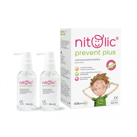 Pipi Nitolic Prevent Plus, espray para la protección contra los piojos, 150 ml