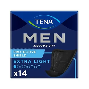 Tena Men Active Fit, semelles anatomiques pour hommes, Extra Light Black, 14 pièces