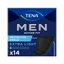 Tena Men Active Fit, semelles anatomiques pour hommes, Extra Light Black, 14 pièces
