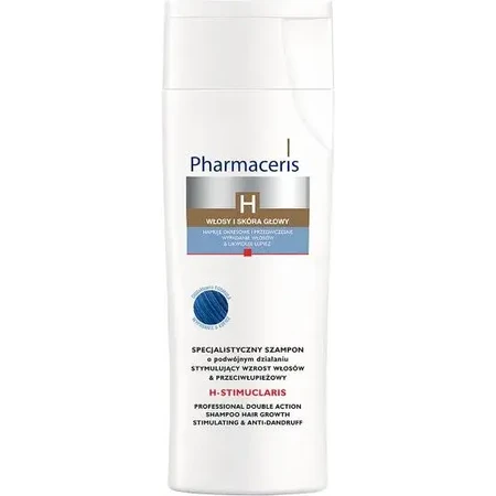 Pharmaceris H Stimuclaris, champú anticaspa y estimulante del crecimiento capilar, 250 ml
