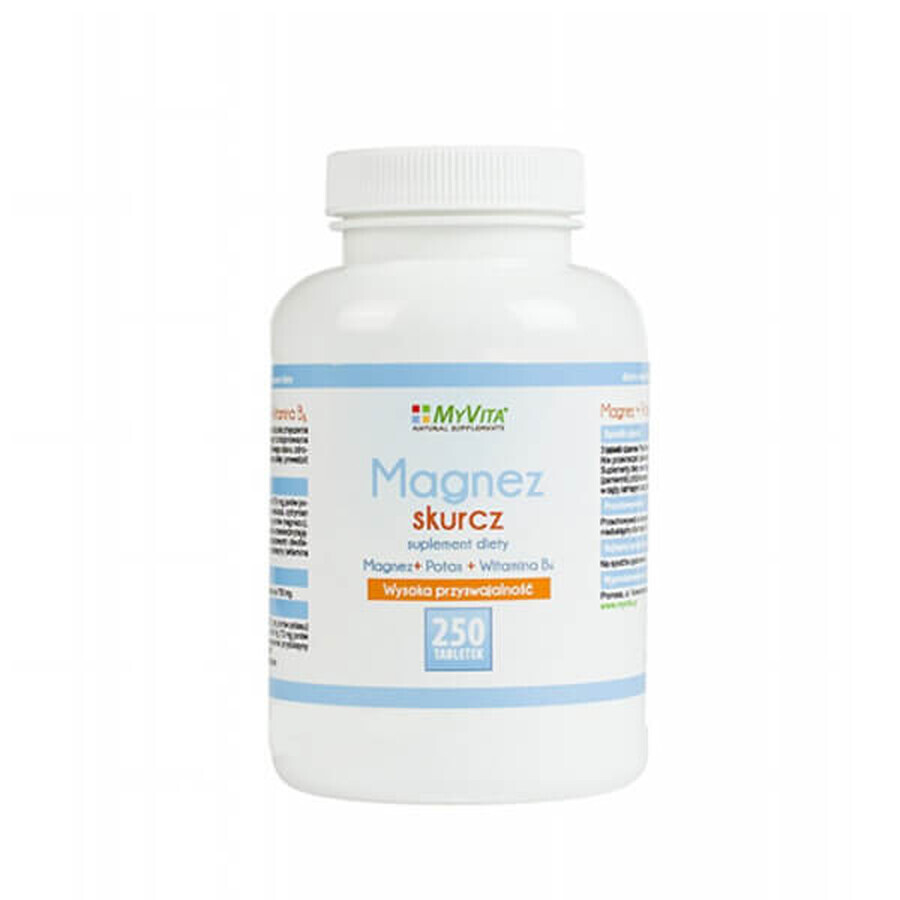 Buy MyVita Magnesium Cramps, 250 tablets MyVita Magnesium Cramps, 250 tablets