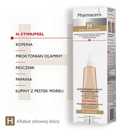 Pharmaceris H Stimupeel, Trichological Cleansing Scrub for Scalp, Hair Loss and Dandruff, 125ml