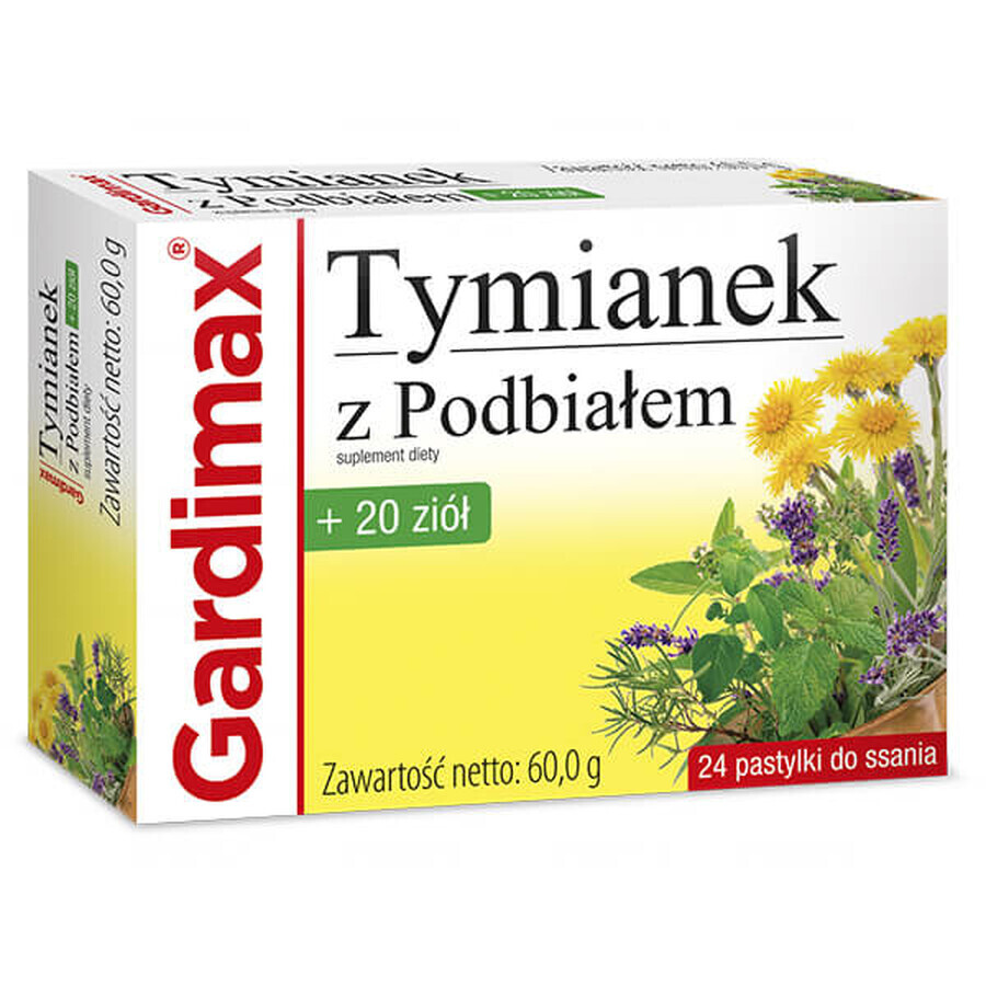 Gardimax Thyme and Sea Buckthorn + 20 herbs, 24 tablets