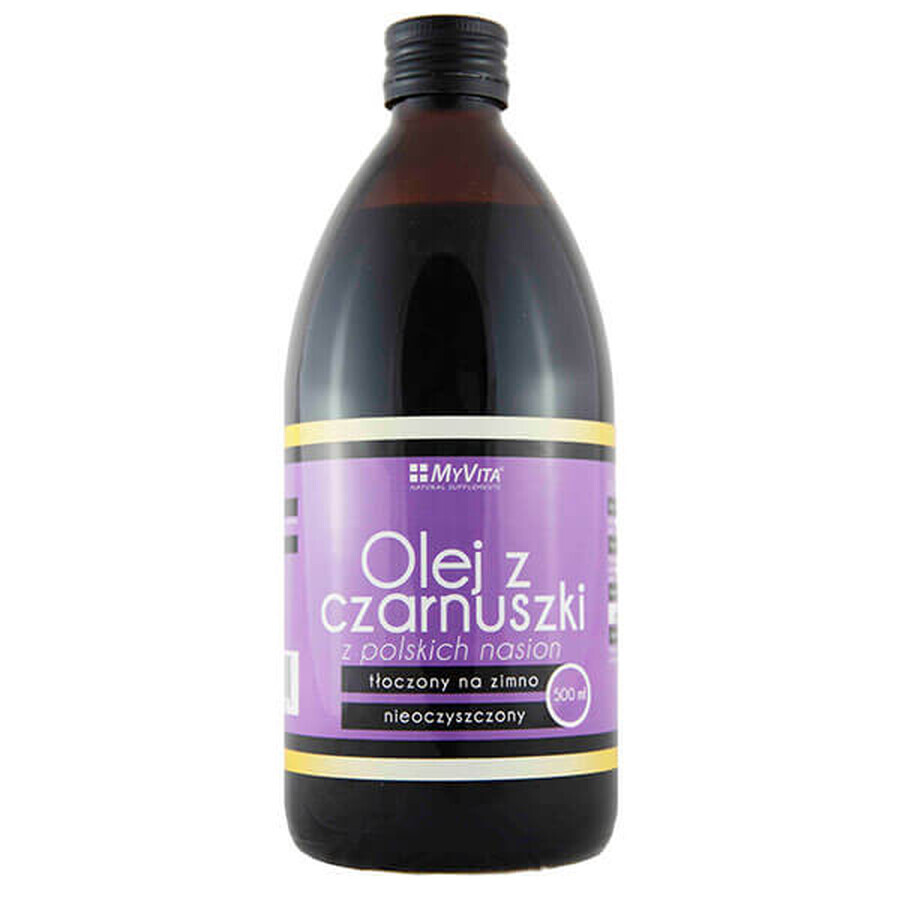 Buy MyVita Black cumin oil, cold pressed, unrefined, 500 ml MyVita Black cumin oil, cold pressed, unrefined, 500 ml