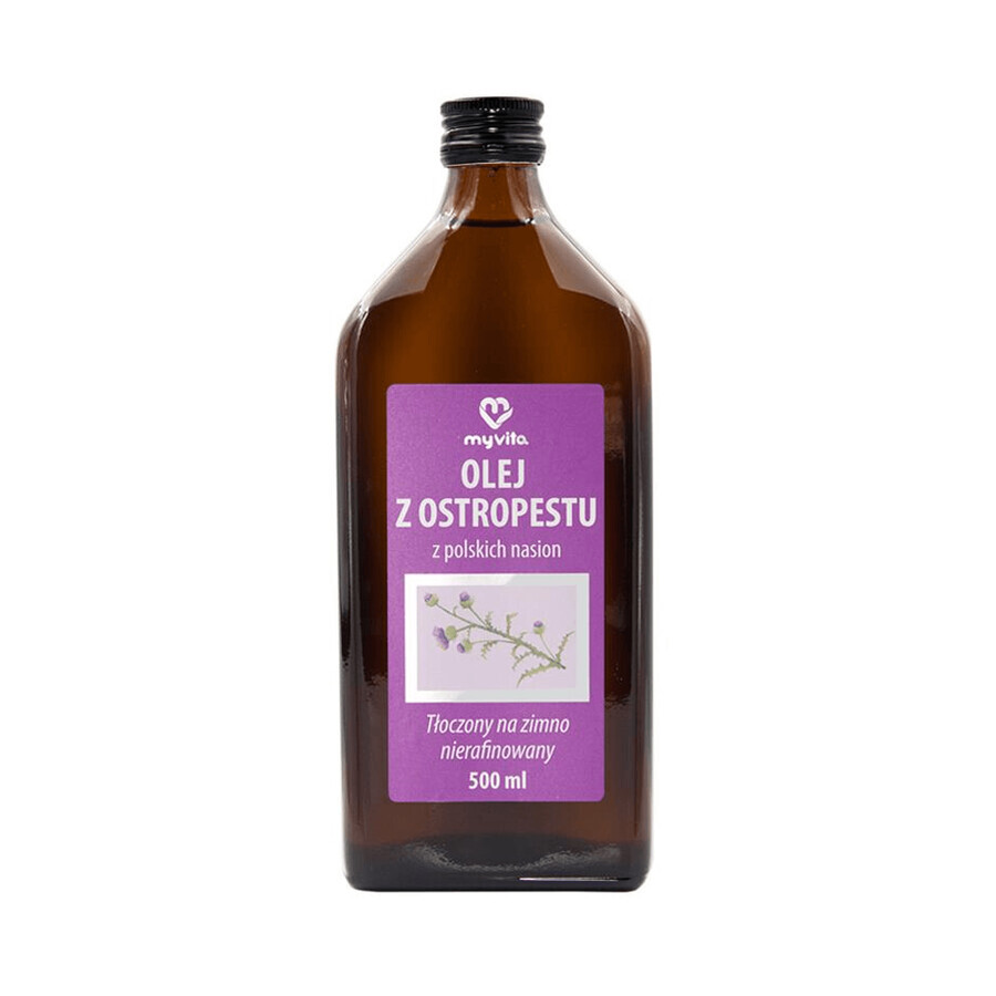 Cumpără MyVita Ulei de ciulin, presat la rece, nerafinat, 500 ml MyVita Ulei de ciulin, presat la rece, nerafinat, 500 ml