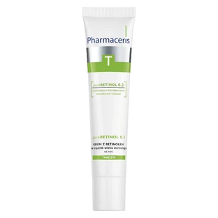 Pharmaceris T PureRETINOL 0.3, crema de retinol para el acné adulto, crema de noche, 40 ml