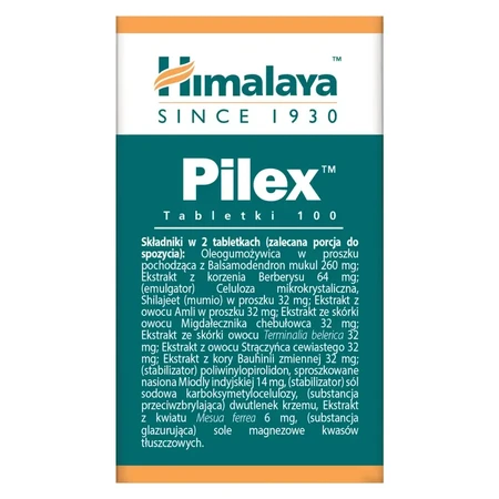 Himalaya Pilex 100 Tabletten - Langes Verfallsdatum!