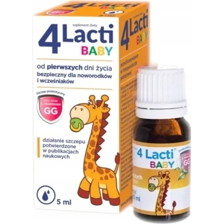4 Lacti Bebé desde los primeros días de vida, gotas, 5 ml