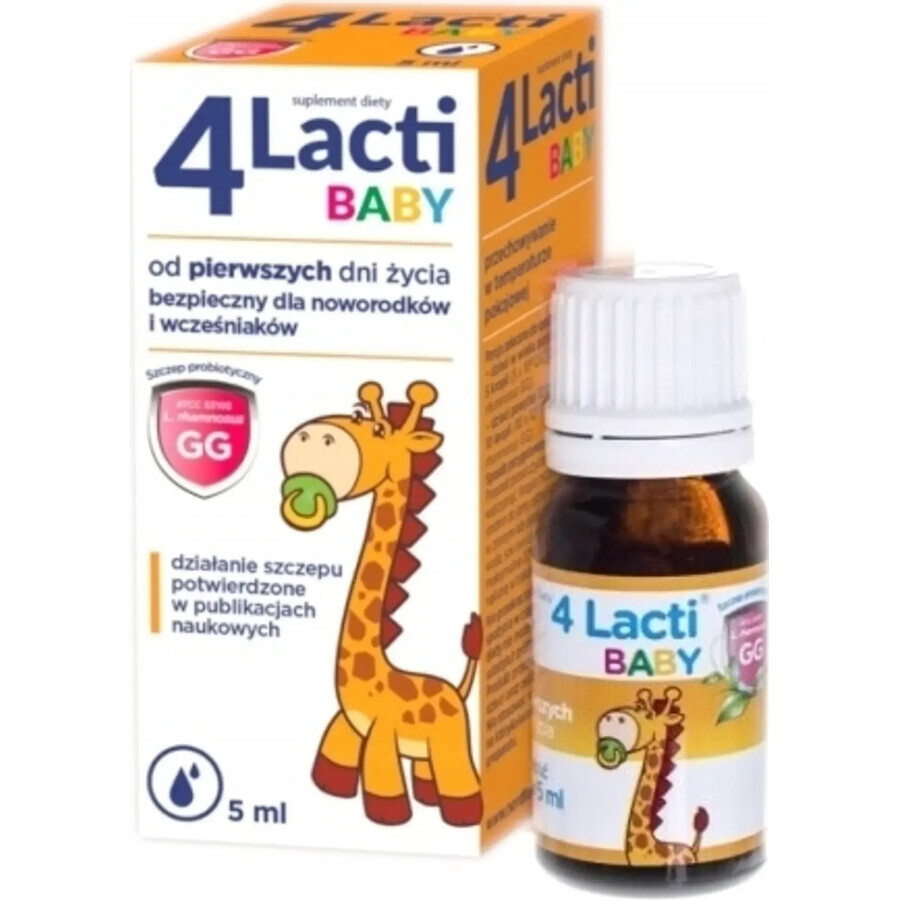 4 Lacti Baby from the first days of life, drops, 5 ml