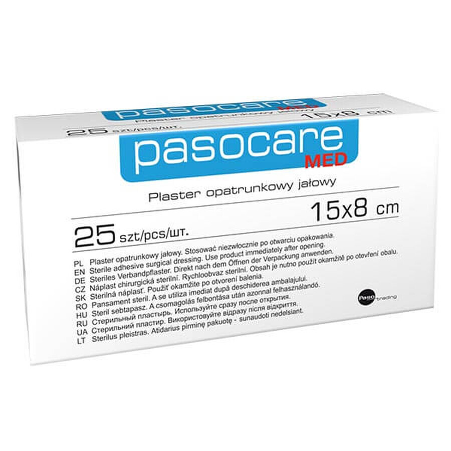 Shop Pasocare Med, Steriler Wundverband, 15cm x 8cm, 1 Stück Pasocare Med, Steriler Wundverband, 15cm x 8cm, 1 Stück