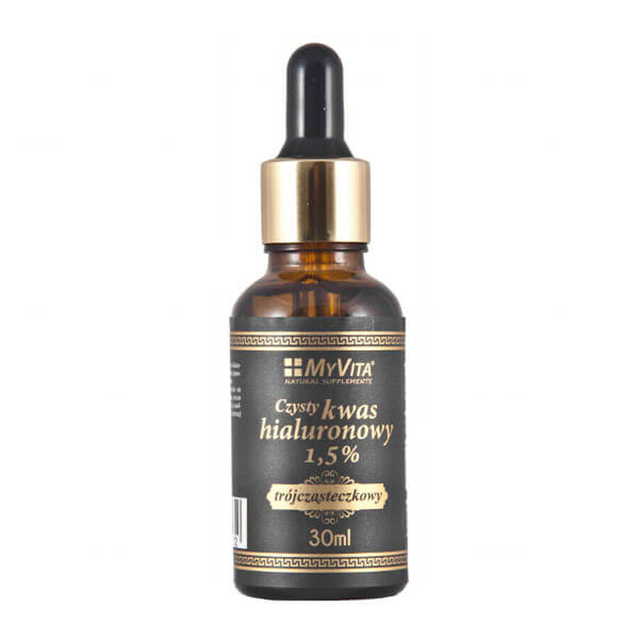 Comprar MyVita, Ácido hialurónico puro 1,5%, tri-partícula, 30 ml MyVita, Ácido hialurónico puro 1,5%, tri-partícula, 30 ml
