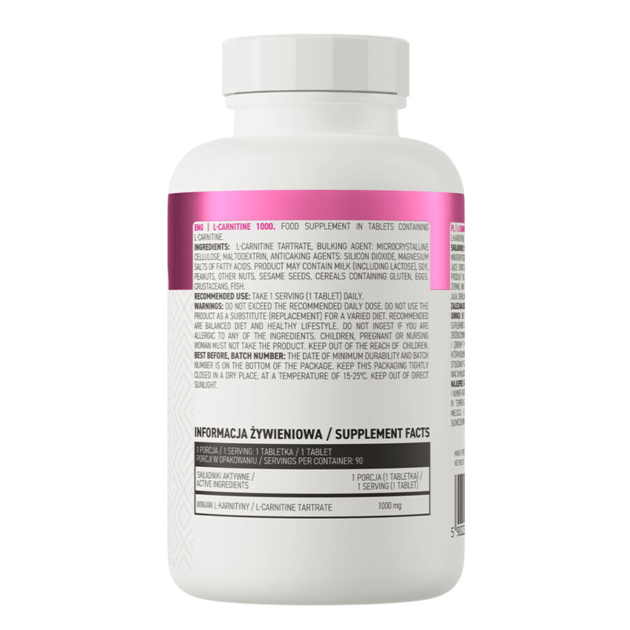Buy OstroVit L-Carnitine 1000, 90 tablets OstroVit L-Carnitine 1000, 90 tablets