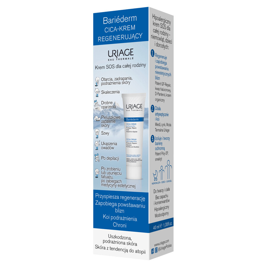 Acquista Uriage Bariederm Cica krem 40ml Uriage Bariederm Cica krem 40ml