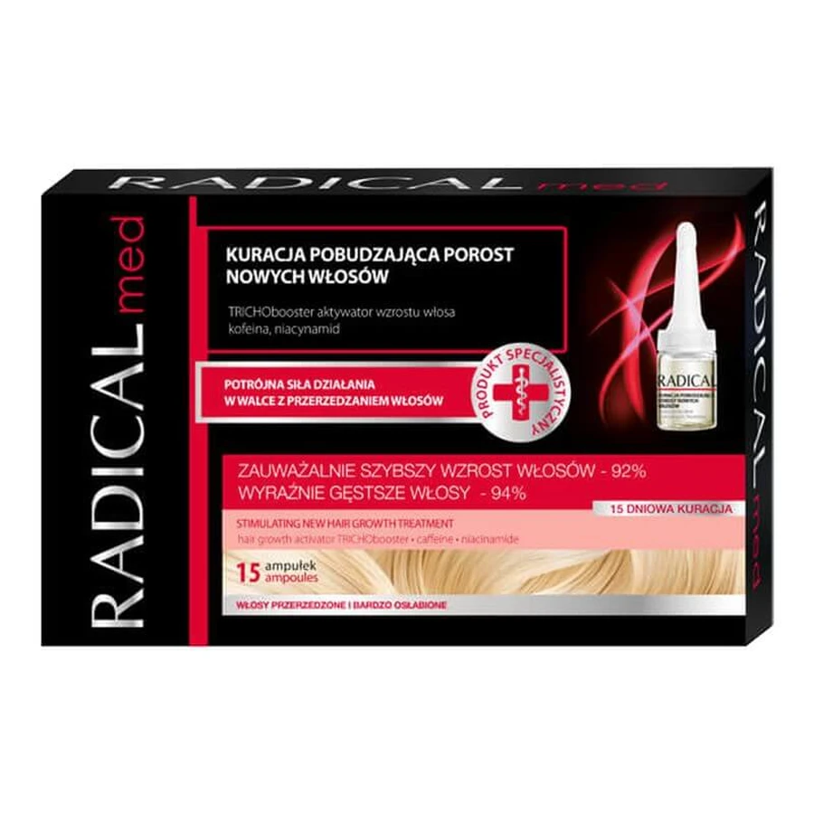 Radical Med, tratament pentru creșterea părului, 15 x 5 ml