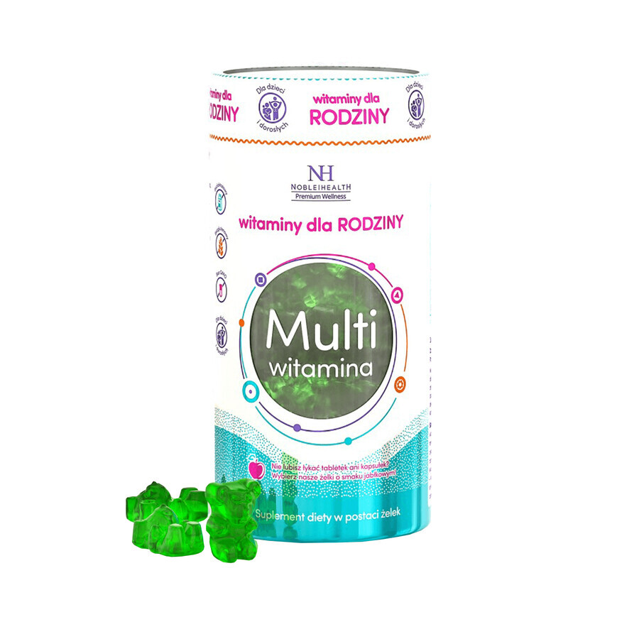 Shop Noble Health Vitamins für die Familie, Multivitamin, Gelees, 300 g Noble Health Vitamins für die Familie, Multivitamin, Gelees, 300 g