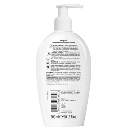 AA Intimate Baby Girl, emulsión cremosa para la higiene íntima a partir de 1 año, 300 ml