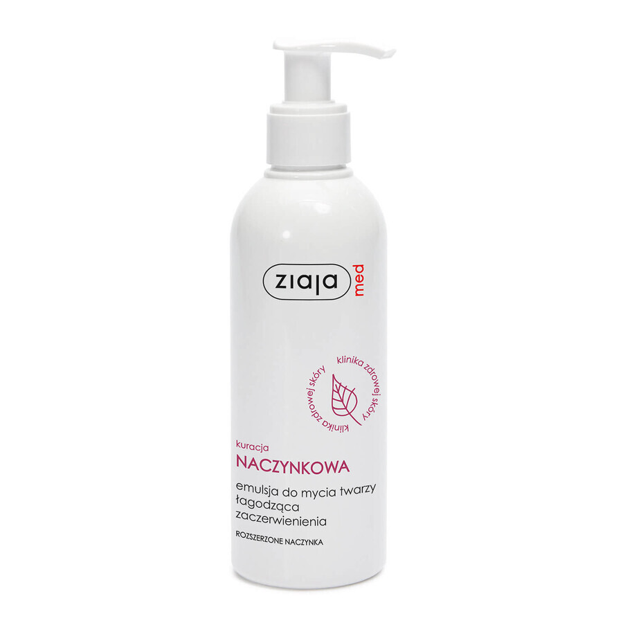 Cumpără Ziaja Med Capillary Treatment, Emulsie de spălare facială care calmează roșeața, 200 ml Ziaja Med Capillary Treatment, Emulsie de spălare facială care calmează roșeața, 200 ml
