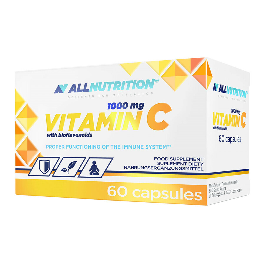 Acquista Vitamina C Allnutrition 1000mg con bioflavonoidi, integratore alimentare 60 capsule Vitamina C Allnutrition 1000mg con bioflavonoidi, integratore alimentare 60 capsule