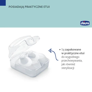 Chicco, protecteur en silicone, petit, 2 pièces