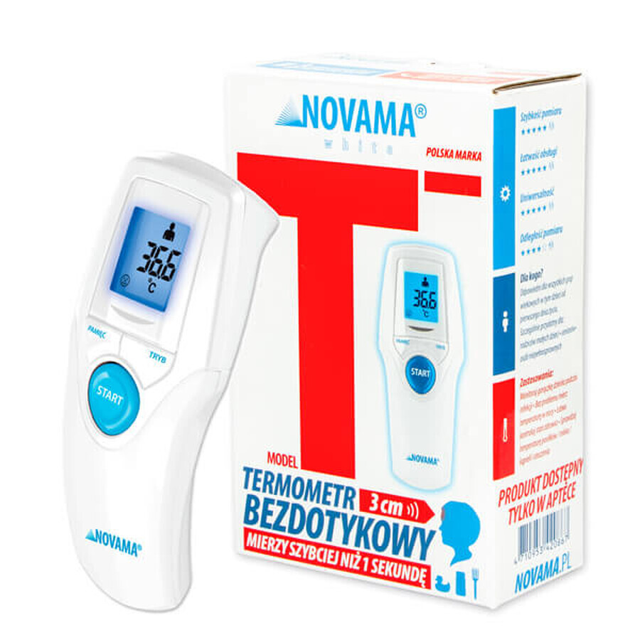Buy Novama White T1S, non-contact infrared thermometer Novama White T1S, non-contact infrared thermometer