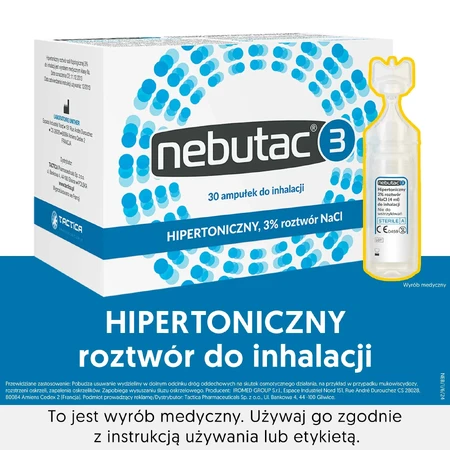 Nebutac 3 Inhalationslösung, 3%, 30 Ampullen x 4 ml