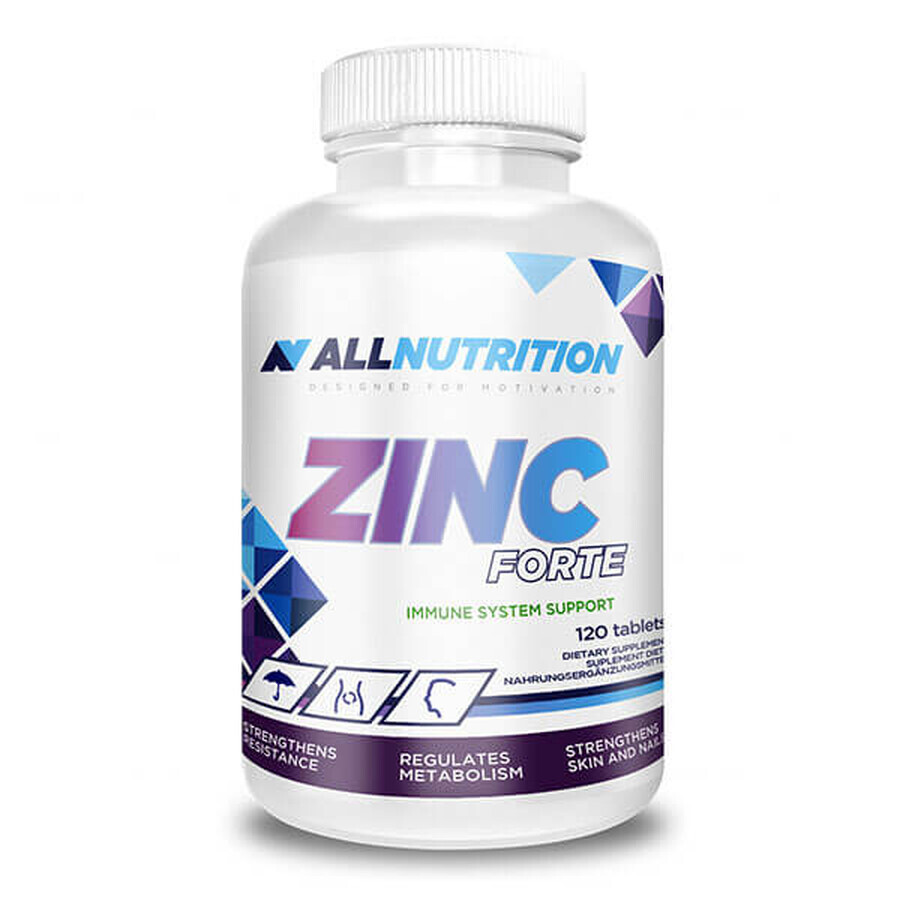 Buy Allnutrition Zinc Forte, zinc 25 µg, 120 tablets Allnutrition Zinc Forte, zinc 25 µg, 120 tablets