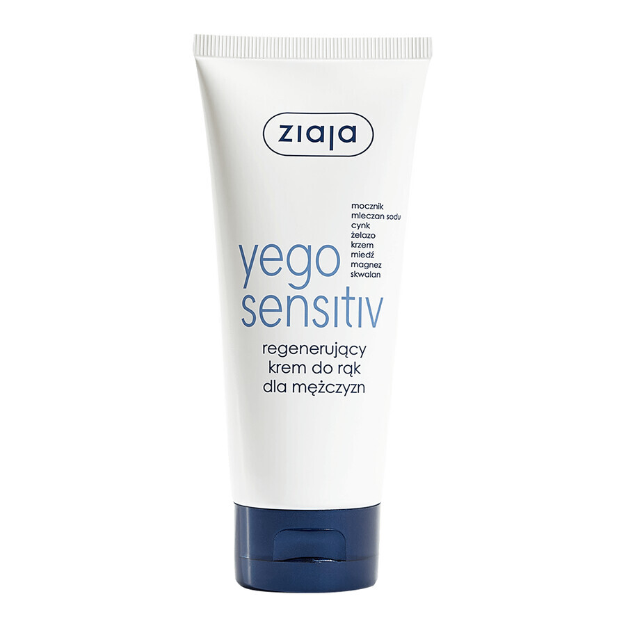 Cumpără Ziaja Yego Sensitiv, Cremă regeneratoare pentru mâini, pentru bărbați, 75 ml Ziaja Yego Sensitiv, Cremă regeneratoare pentru mâini, pentru bărbați, 75 ml