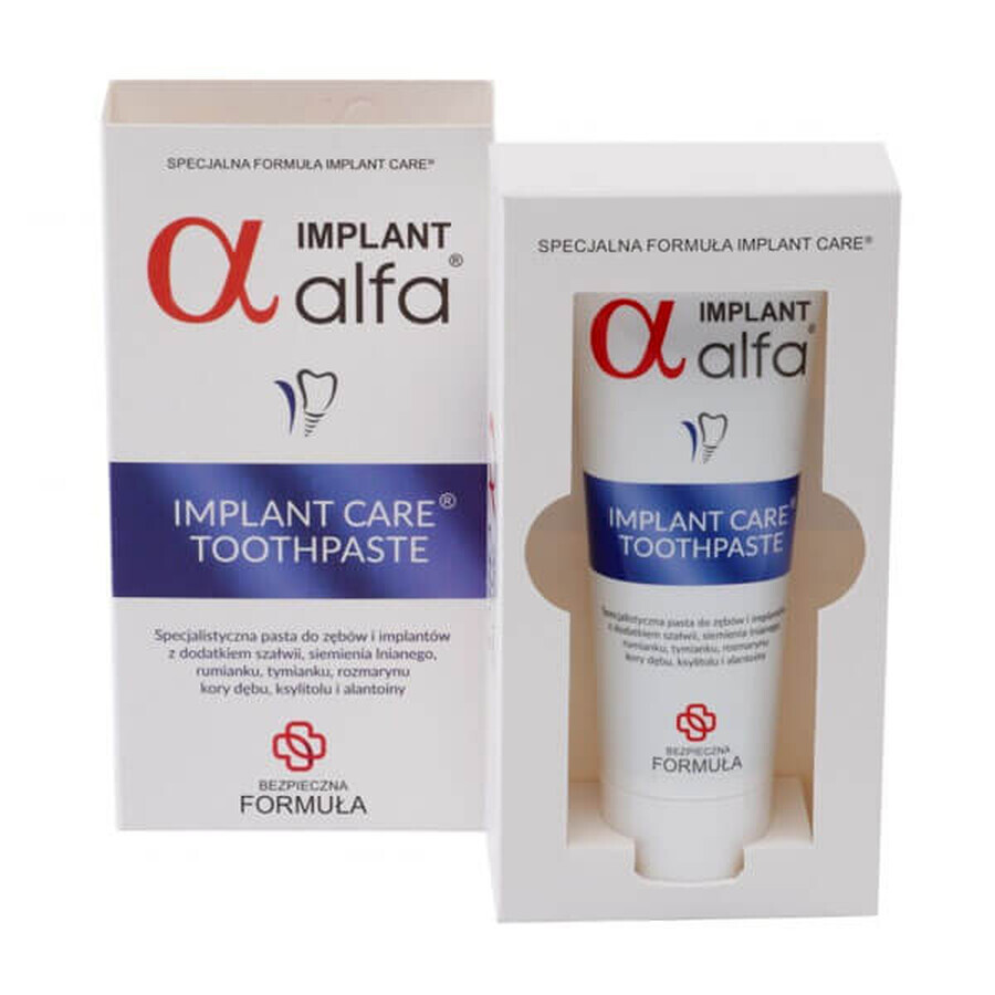 Acquista Dentifricio e detergente per impianti Alfa Implant, cura speciale 75ml Dentifricio e detergente per impianti Alfa Implant, cura speciale 75ml