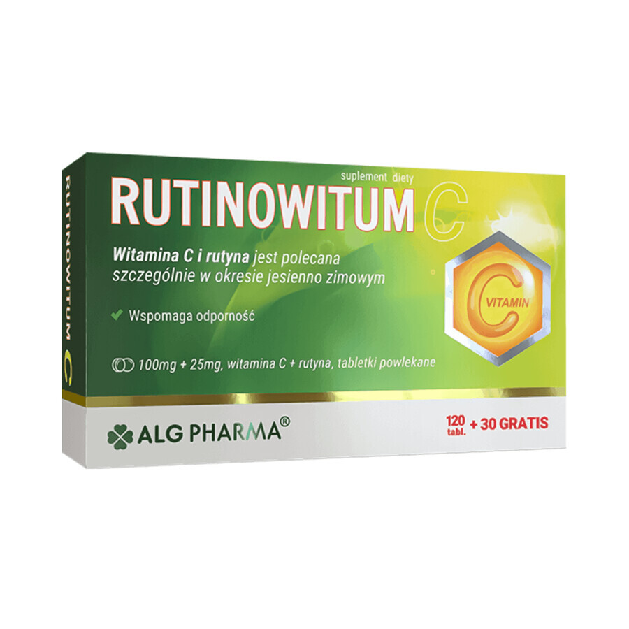Winkel op Rutinowitum C, 120 tabletten + 30 tabletten als cadeau Rutinowitum C, 120 tabletten + 30 tabletten als cadeau