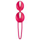 Fun Factory Smartball Duo, geisha balls, double, red and white